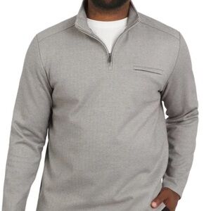 DKNY men’s herringbone quarter zip